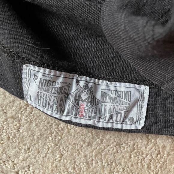 Rare Vintage Human Made Running Heart Dark Brown Tee - Picture 5 of 6